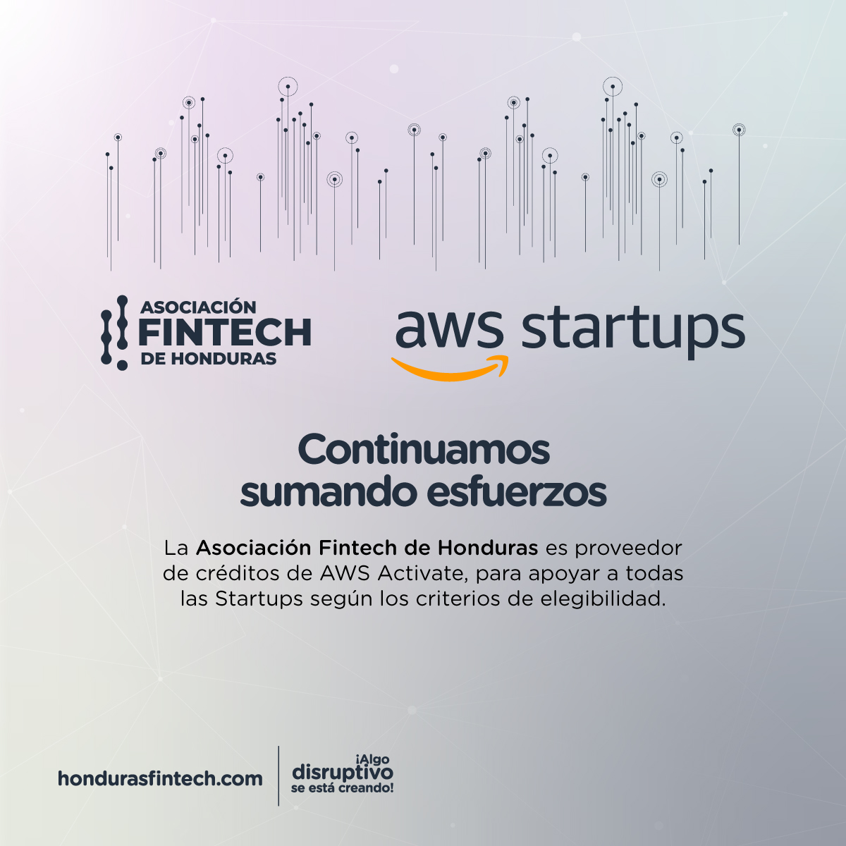 La Asociación Fintech de Honduras es proveedor de créditos de AWS Activate.